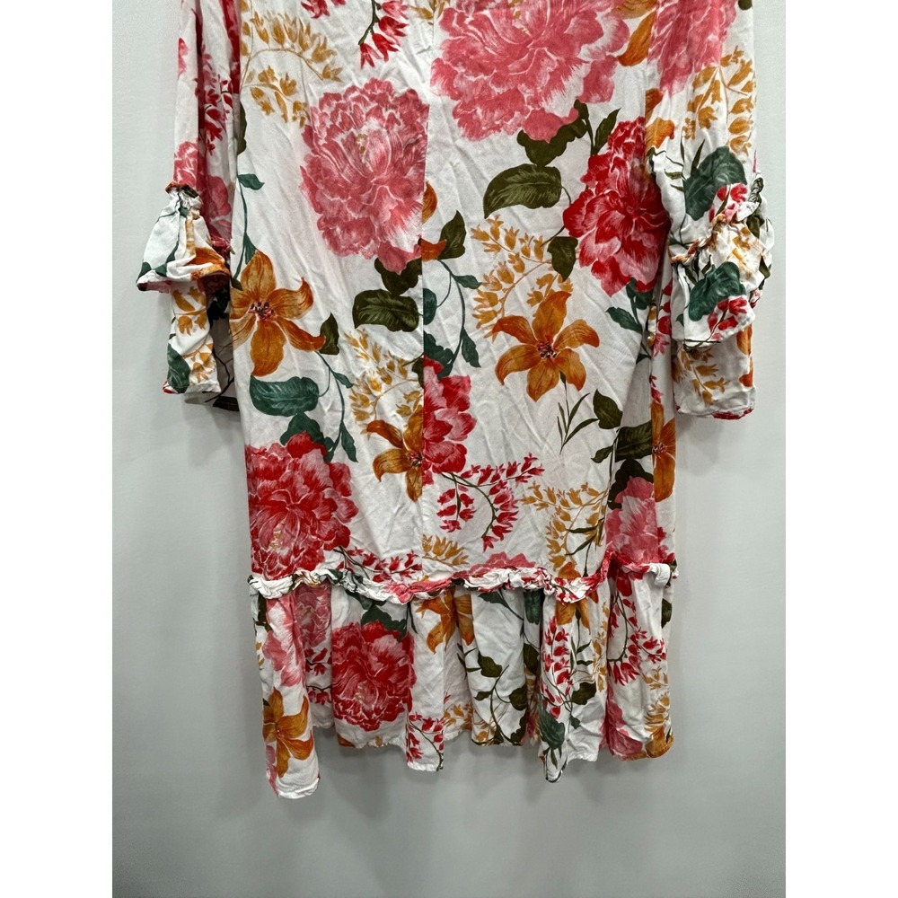 Petal And Pup Dress Womens Large Floral Ruffle Sleeve Boho‎ Cottagecore - Picture 7 of 13